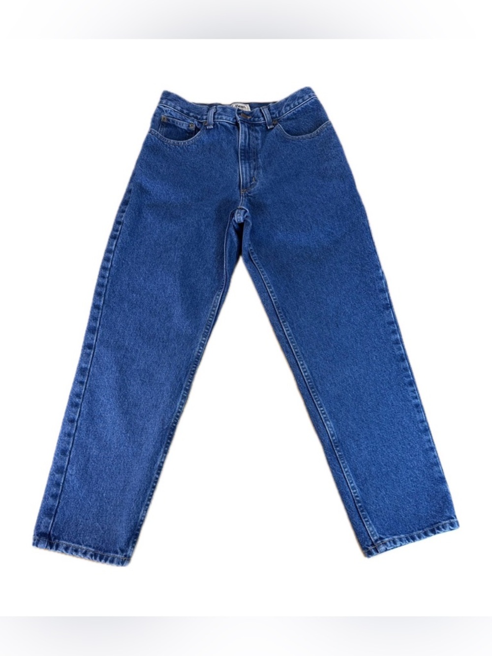 L.L.Bean Classic Fit Straight Leg Blue Denim Jeans Women's Size 10 Petite